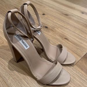 Steve Madden sandals; size 8.5 light beige